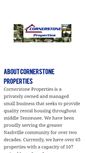 Mobile Screenshot of cornerstone-properties.org