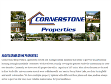 Tablet Screenshot of cornerstone-properties.org